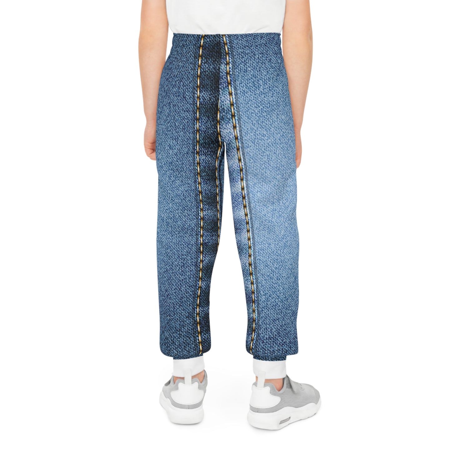 Denim-Look Youth Joggers - Stylish & Comfortable Sweatpants for Kids - JW Store