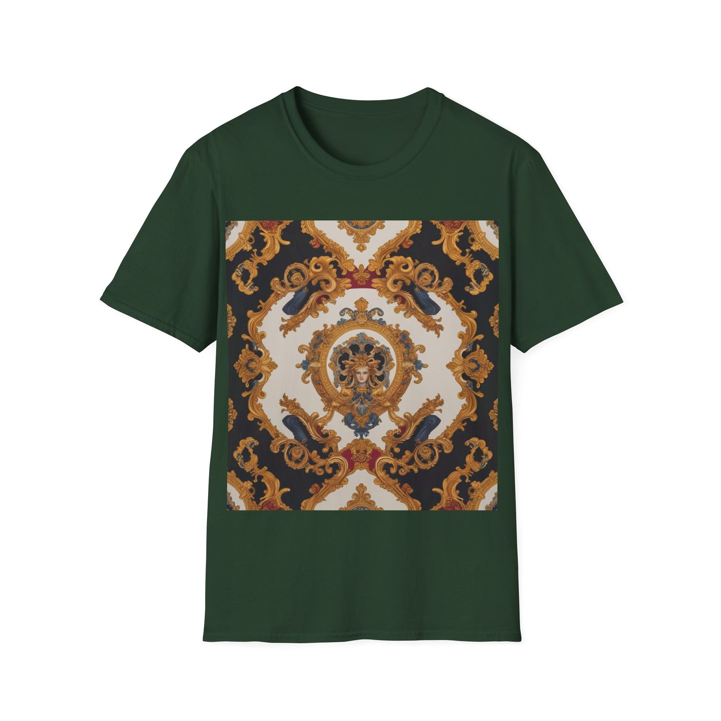 Elegant Vintage Print Unisex Softstyle T-Shirt - JW Store