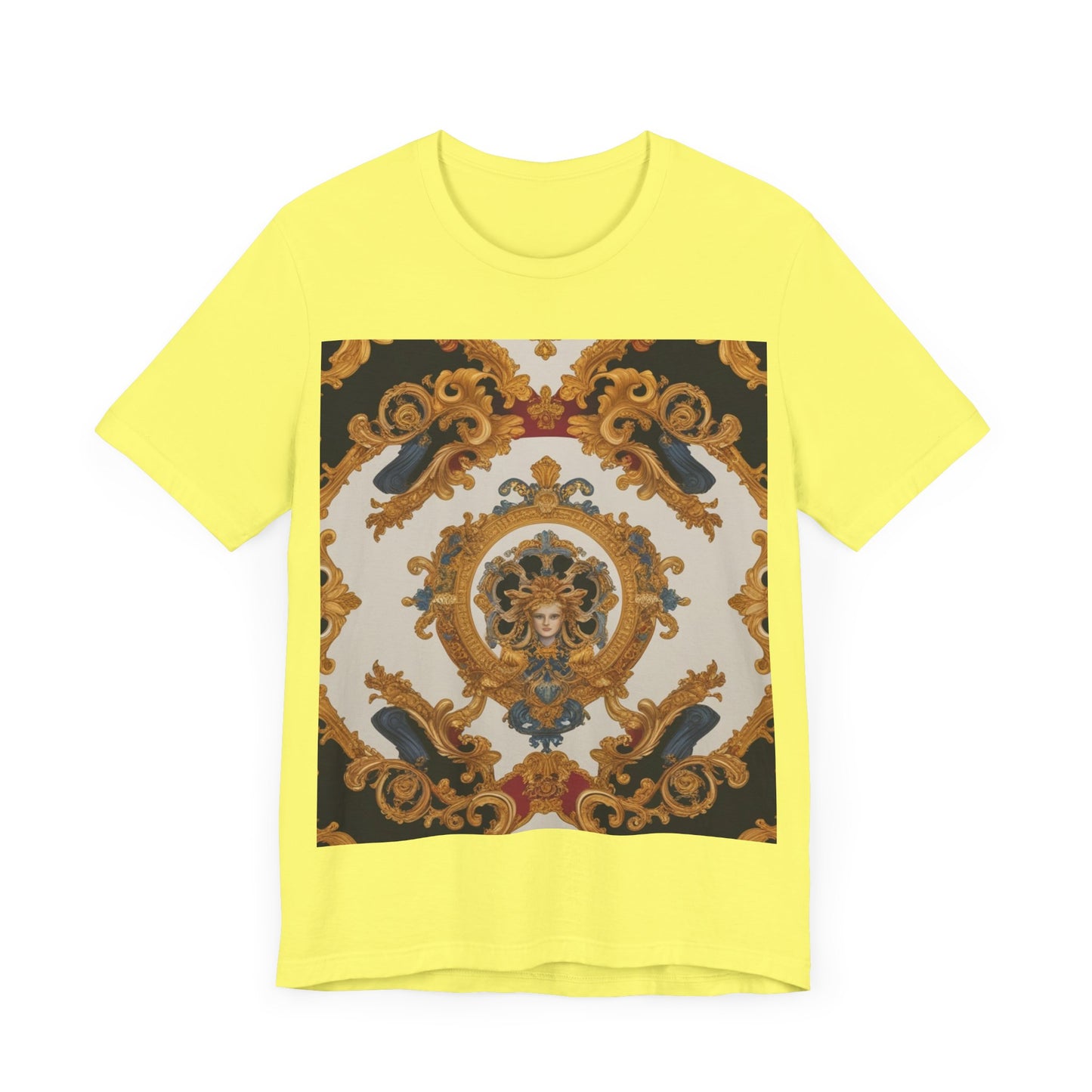 Elegant Baroque Style Graphic Tee - Unisex Short Sleeve T-Shirt - JW Store