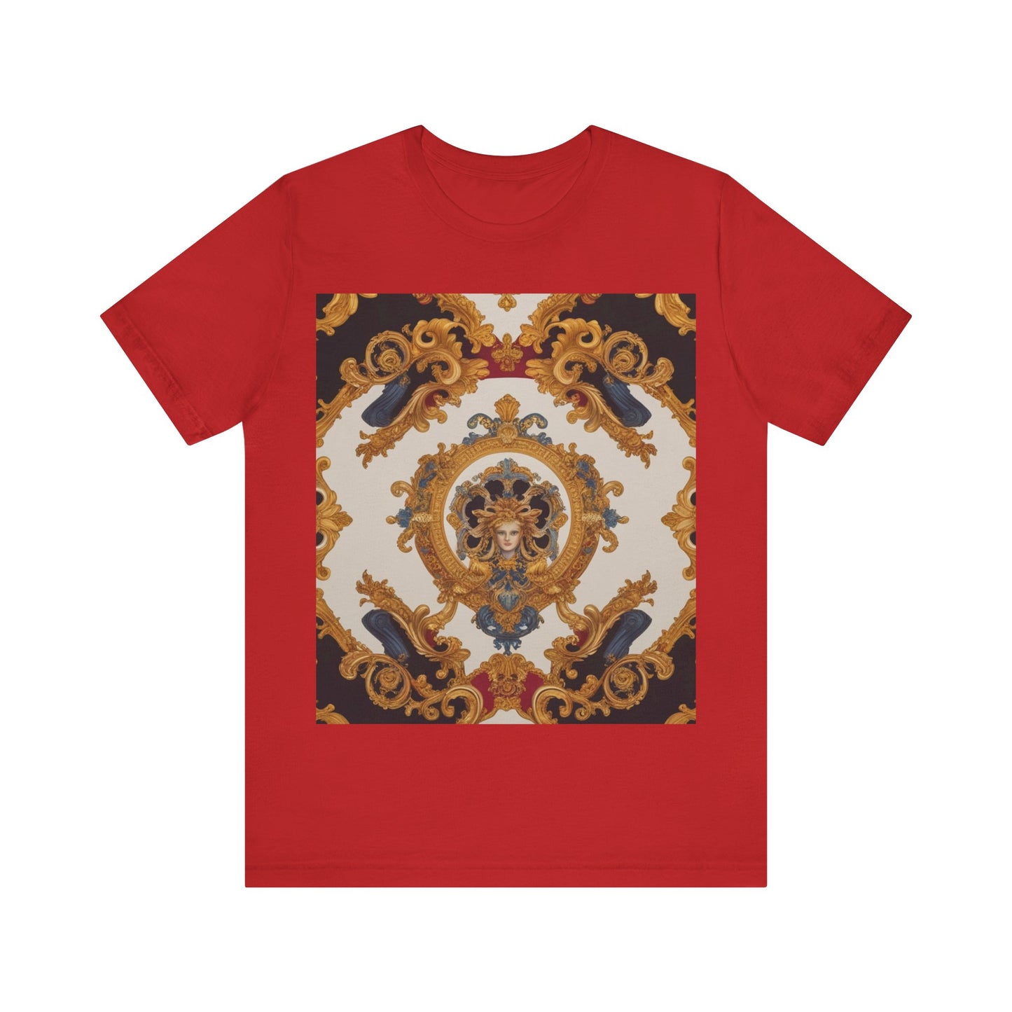 Elegant Baroque Style Graphic Tee - Unisex Short Sleeve T-Shirt - JW Store