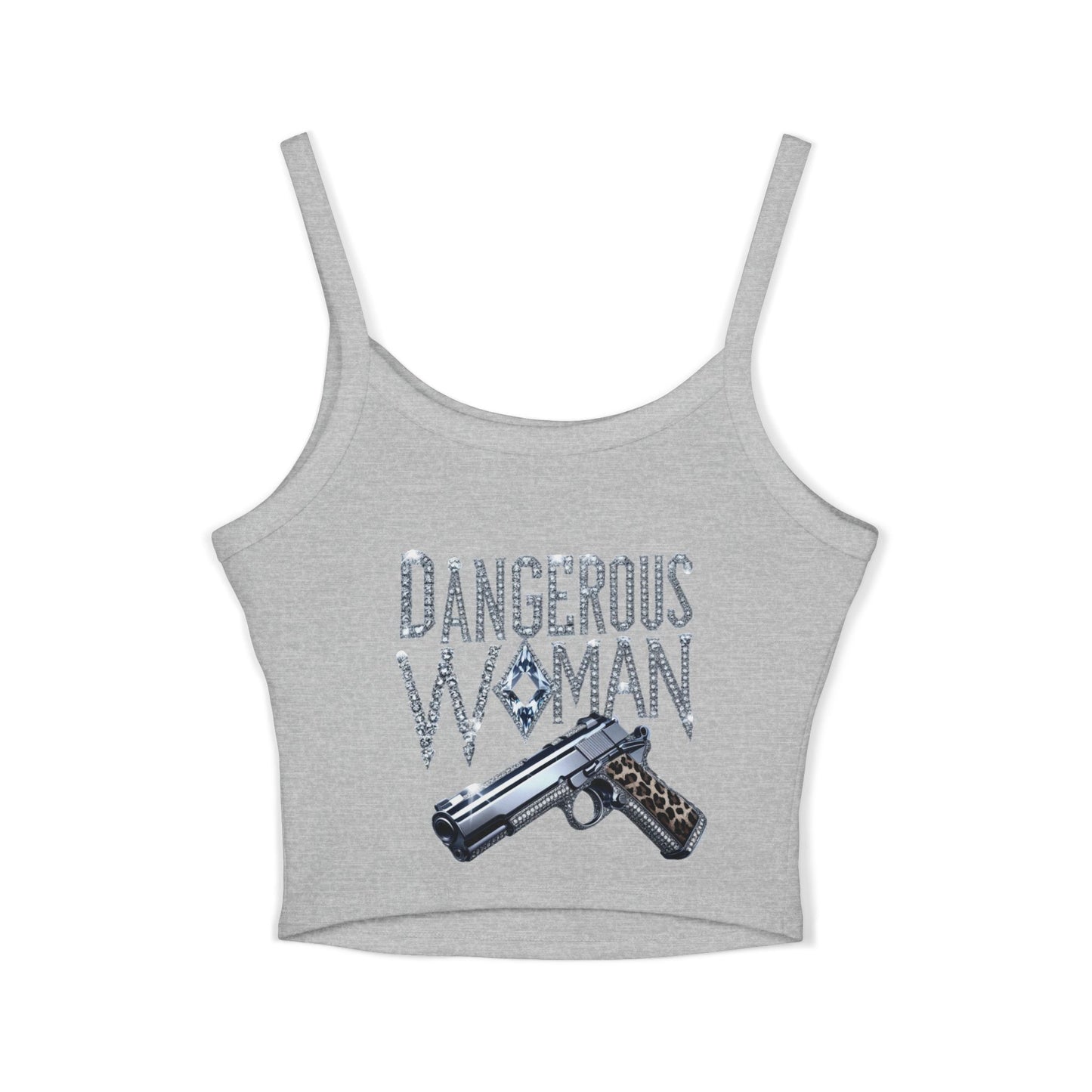 Dangerous Woman Graphic Spaghetti Strap Tank Top - JW Store