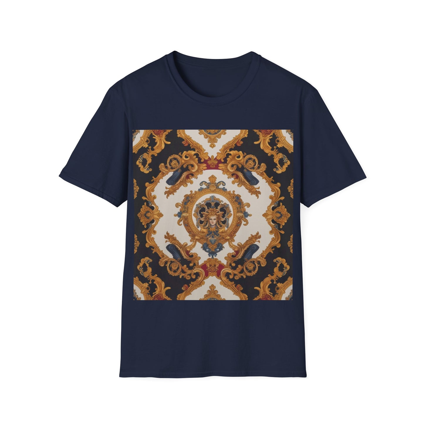 Elegant Vintage Print Unisex Softstyle T-Shirt - JW Store