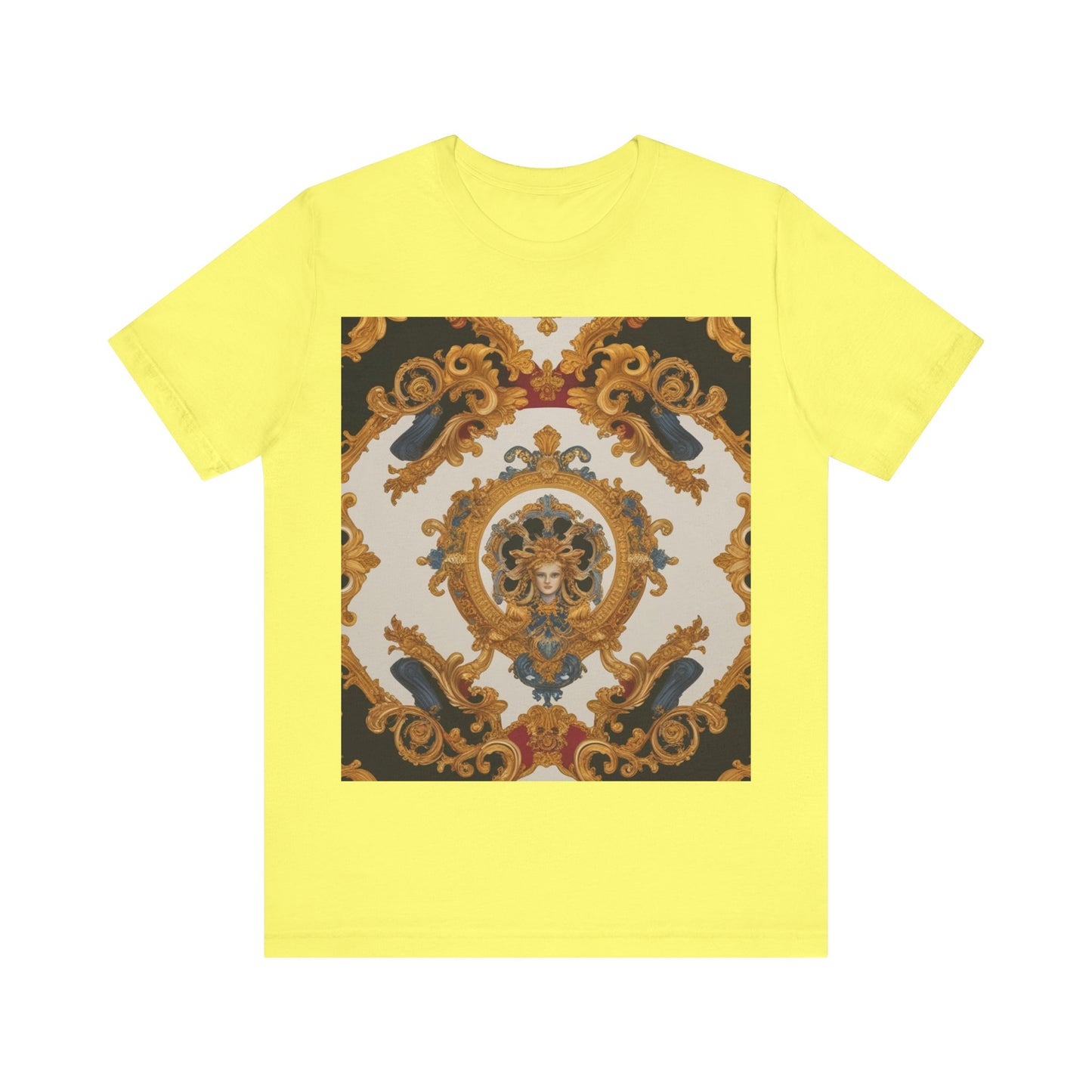 Elegant Baroque Style Graphic Tee - Unisex Short Sleeve T-Shirt - JW Store