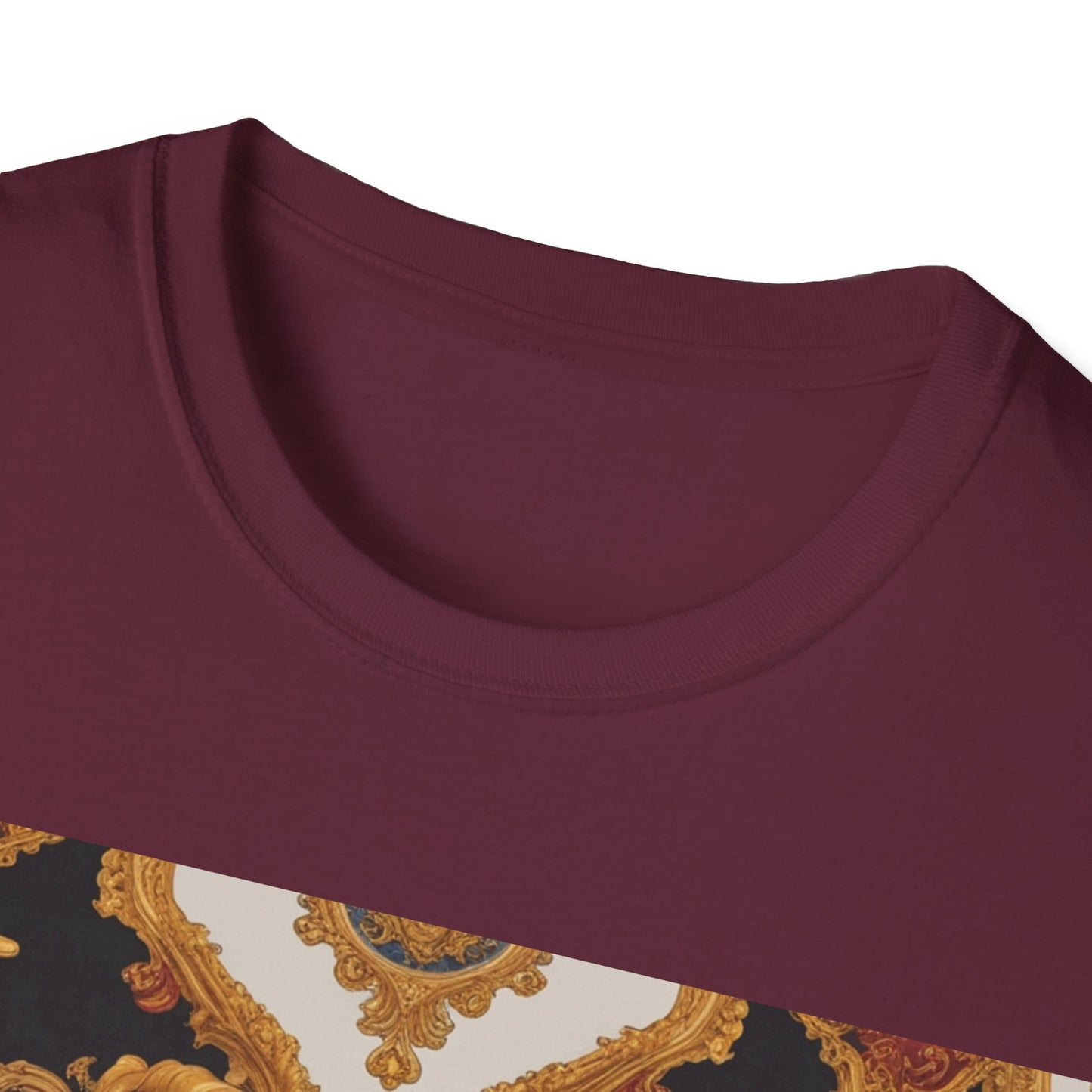 Elegant Vintage Print Unisex Softstyle T-Shirt - JW Store