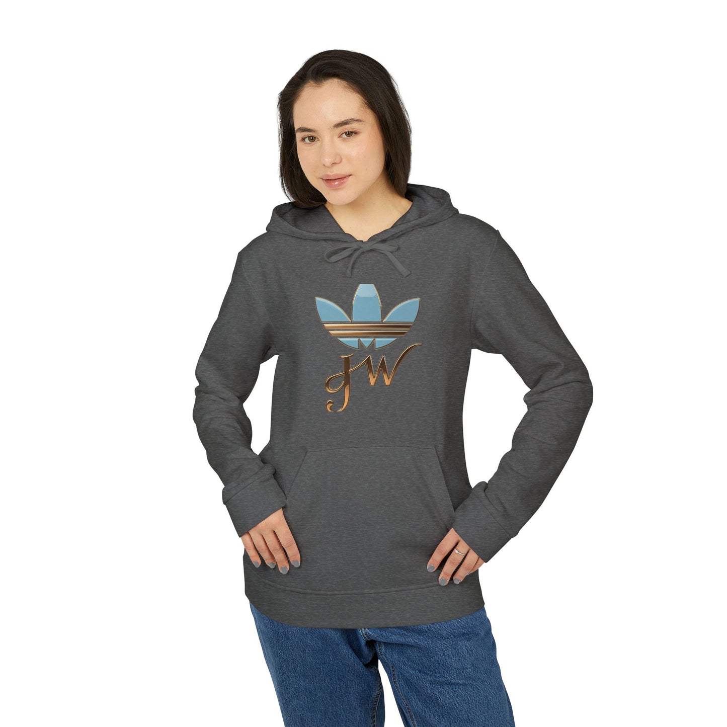 Retro Adidas Unisex Fleece Hoodie with Stylish Graphics - JW Store