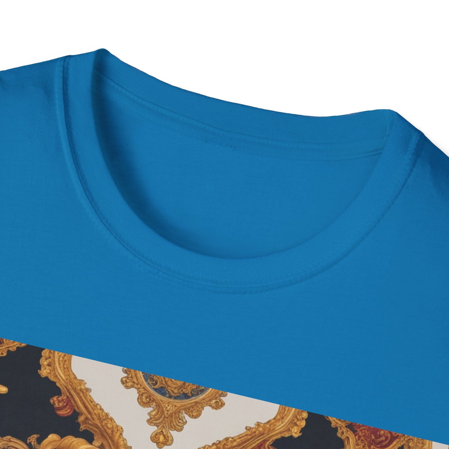 Elegant Vintage Print Unisex Softstyle T-Shirt - JW Store