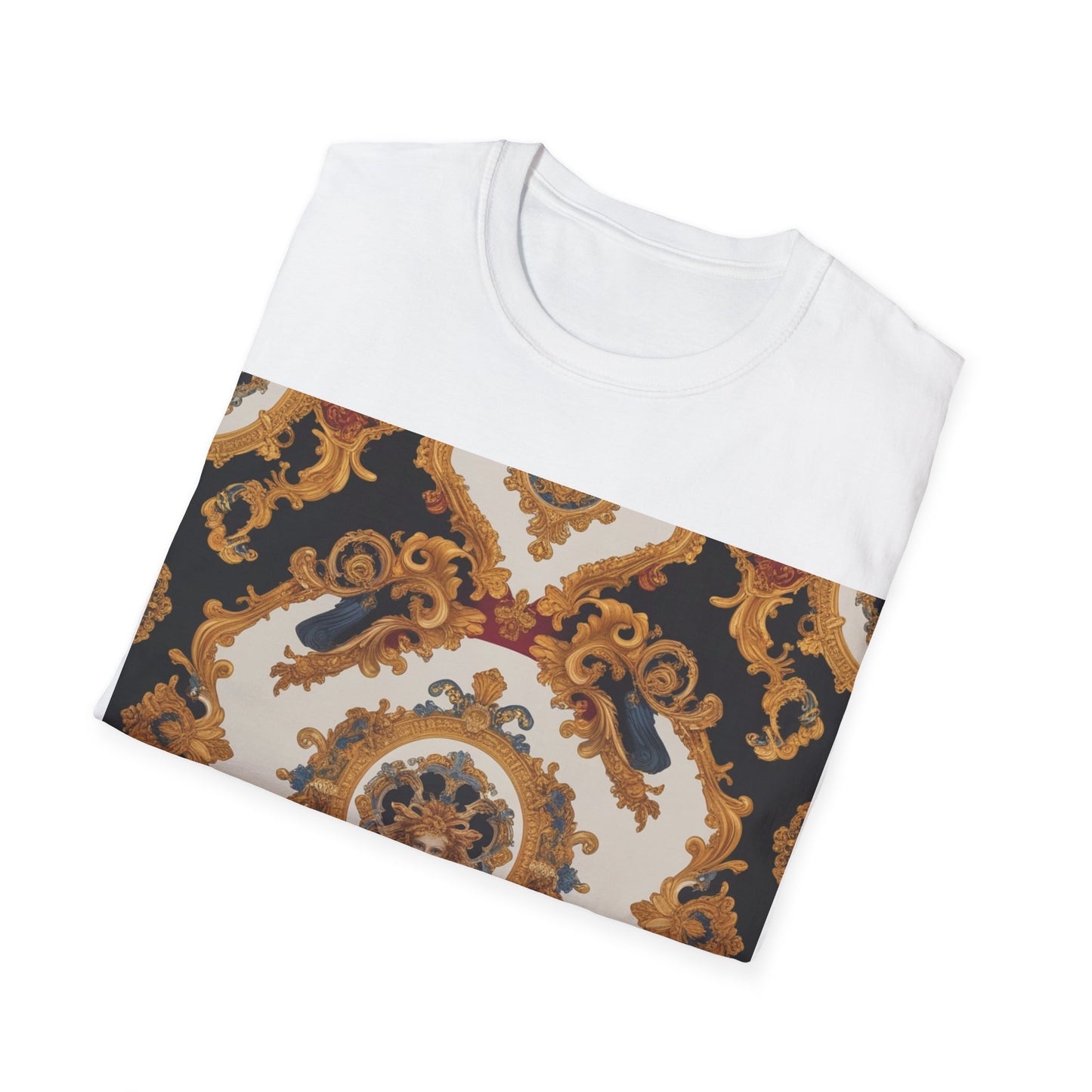 Elegant Vintage Print Unisex Softstyle T-Shirt - JW Store