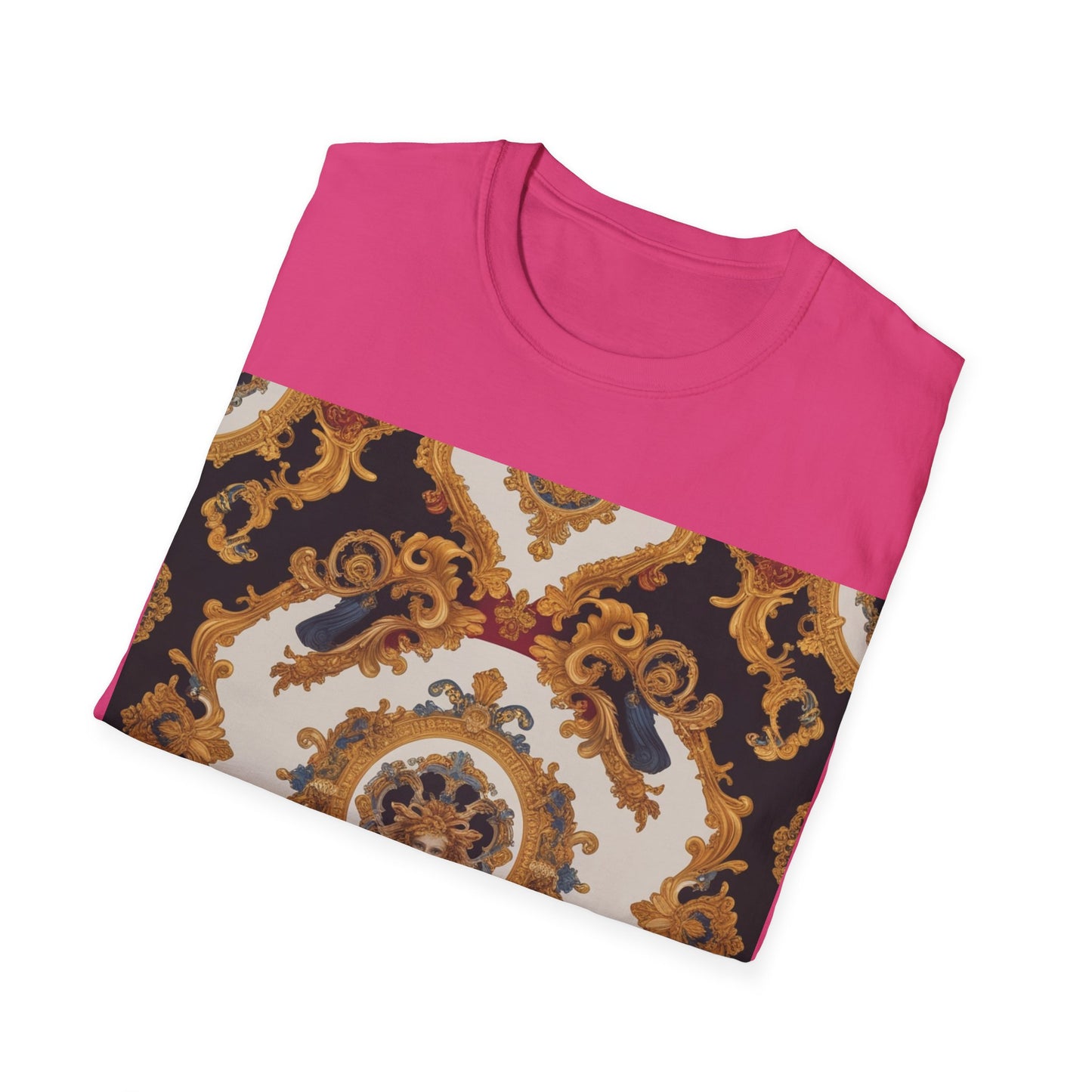Elegant Vintage Print Unisex Softstyle T-Shirt - JW Store