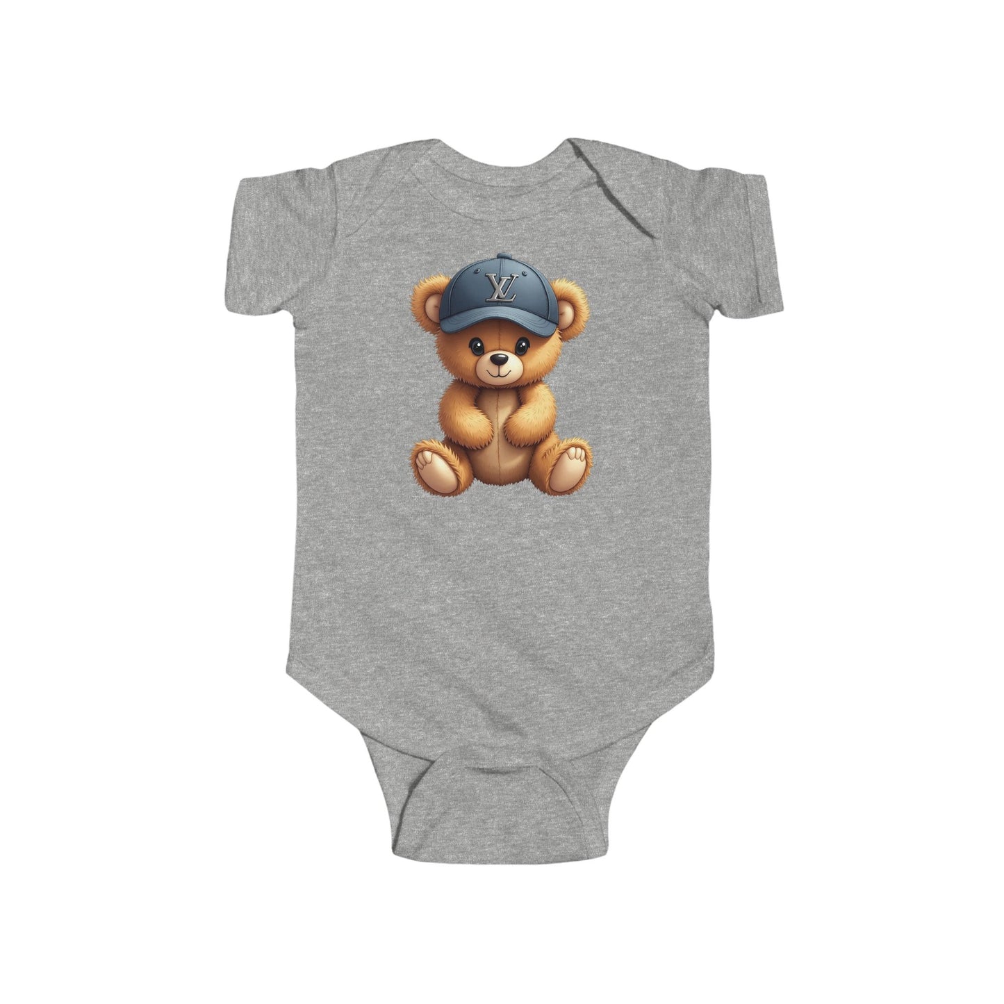 Cute Bear-Printed Infant Bodysuit - Adorable Baby Outfit - JW Store