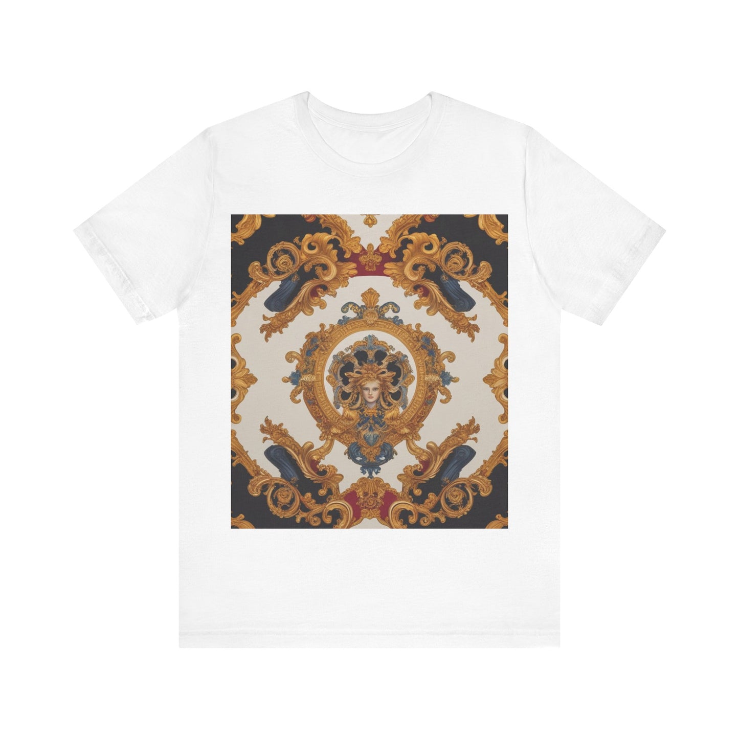 Elegant Baroque Style Graphic Tee - Unisex Short Sleeve T-Shirt - JW Store
