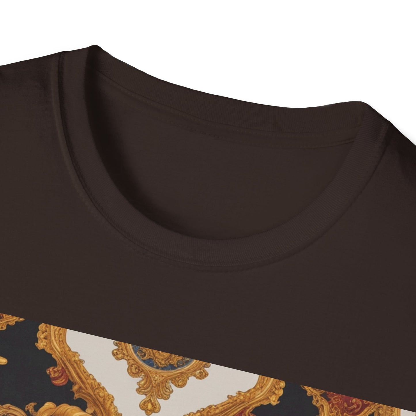 Elegant Vintage Print Unisex Softstyle T-Shirt - JW Store
