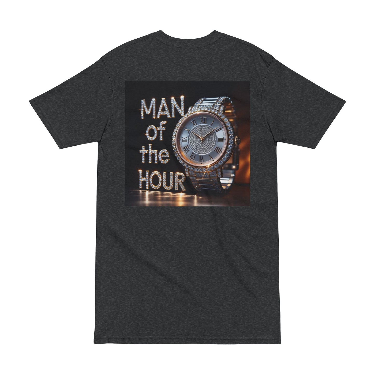 Men's Heavyweight Tee - 'Man of the Hour' Graphic Shirt