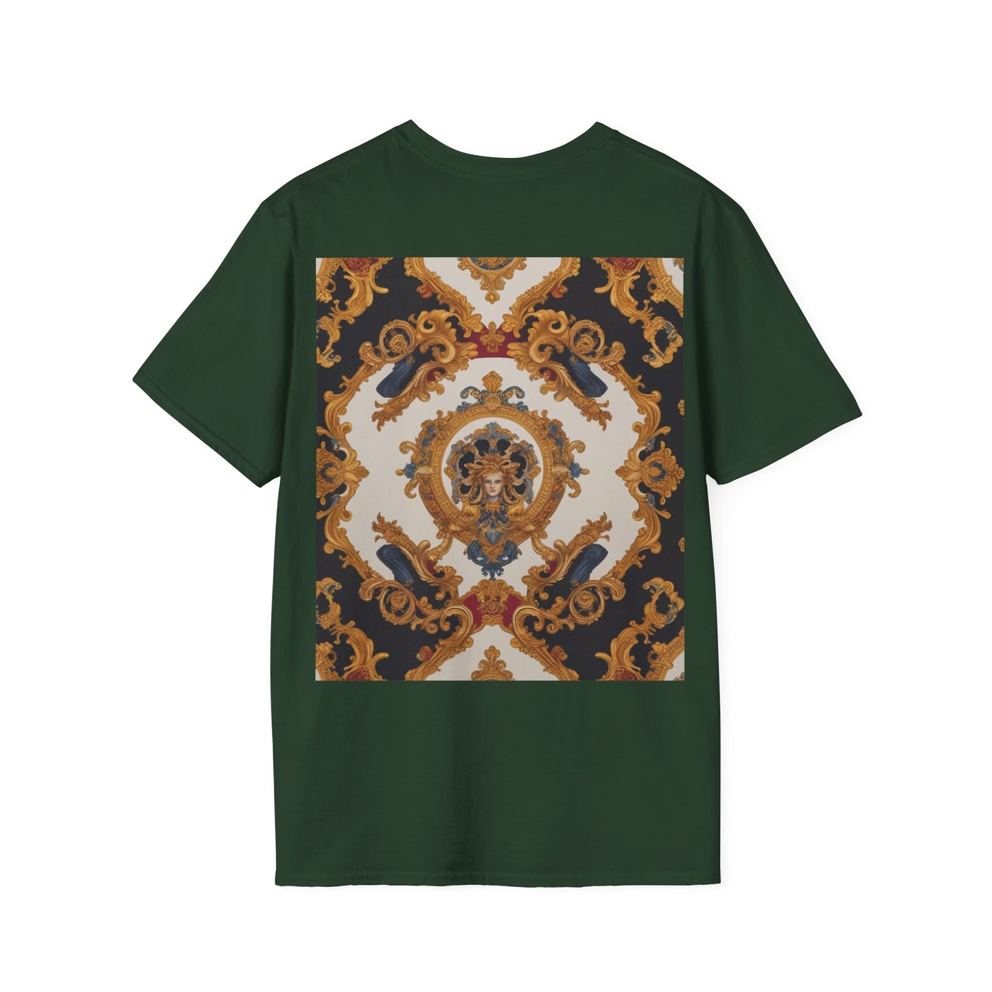 Elegant Vintage Print Unisex Softstyle T-Shirt - JW Store