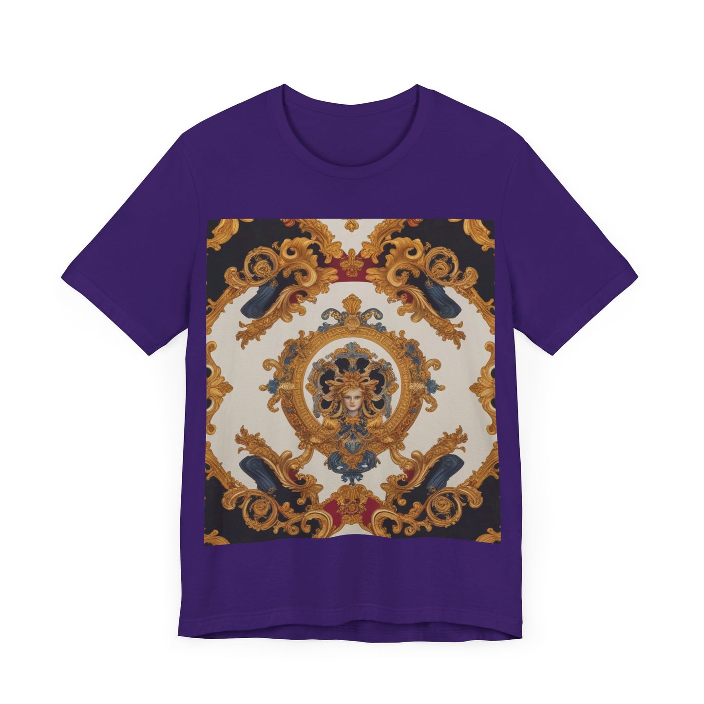 Elegant Baroque Style Graphic Tee - Unisex Short Sleeve T-Shirt - JW Store