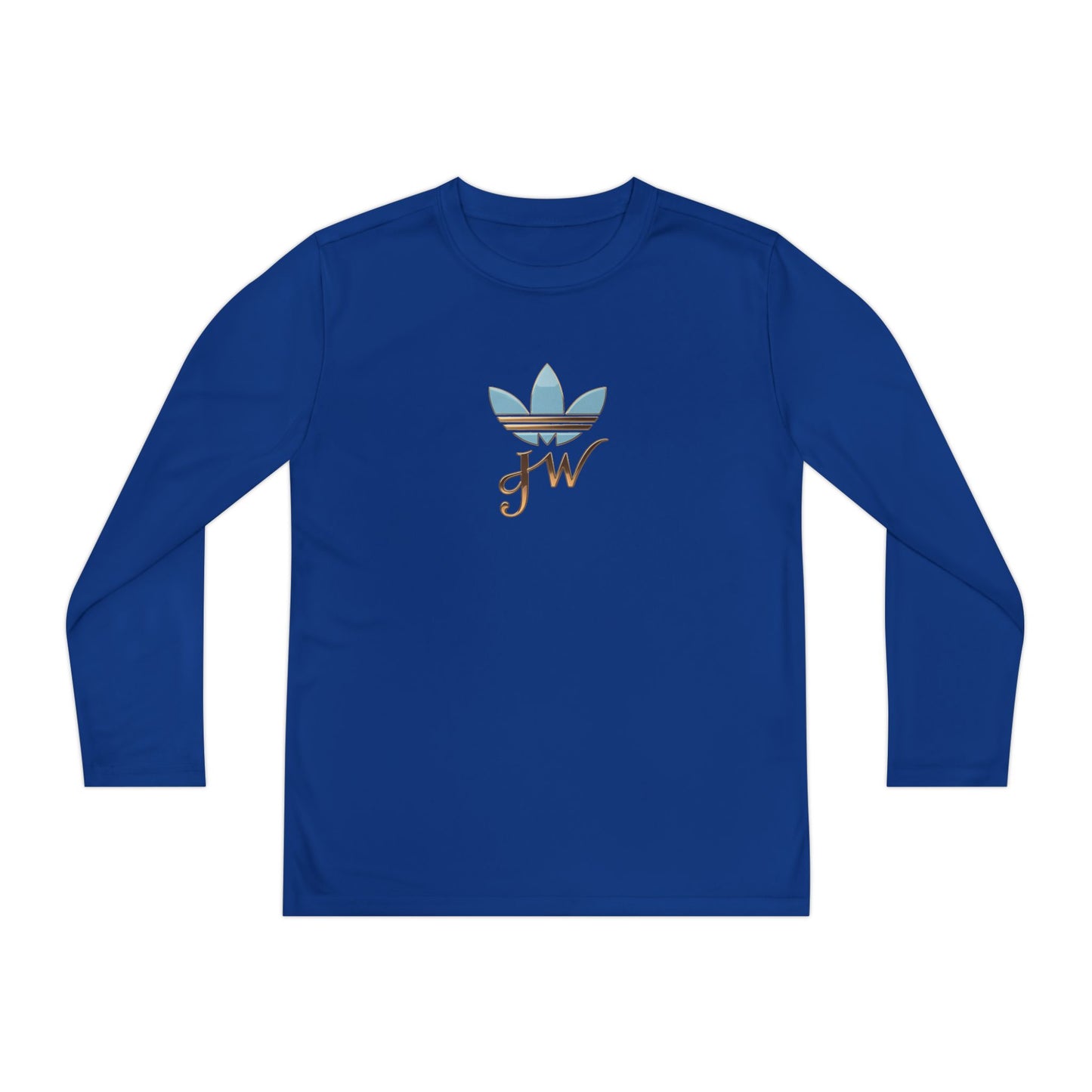 Youth Long Sleeve Active Tee - Lightweight Competitor Shirt with Stylish Logo - JW Store