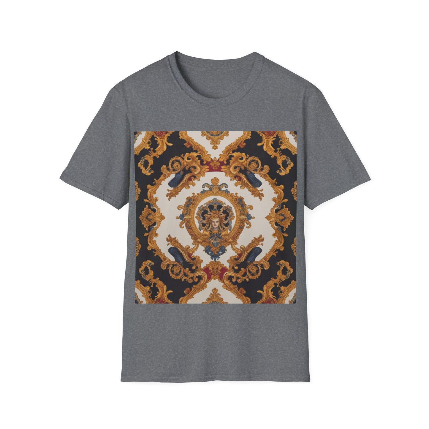 Elegant Vintage Print Unisex Softstyle T-Shirt - JW Store