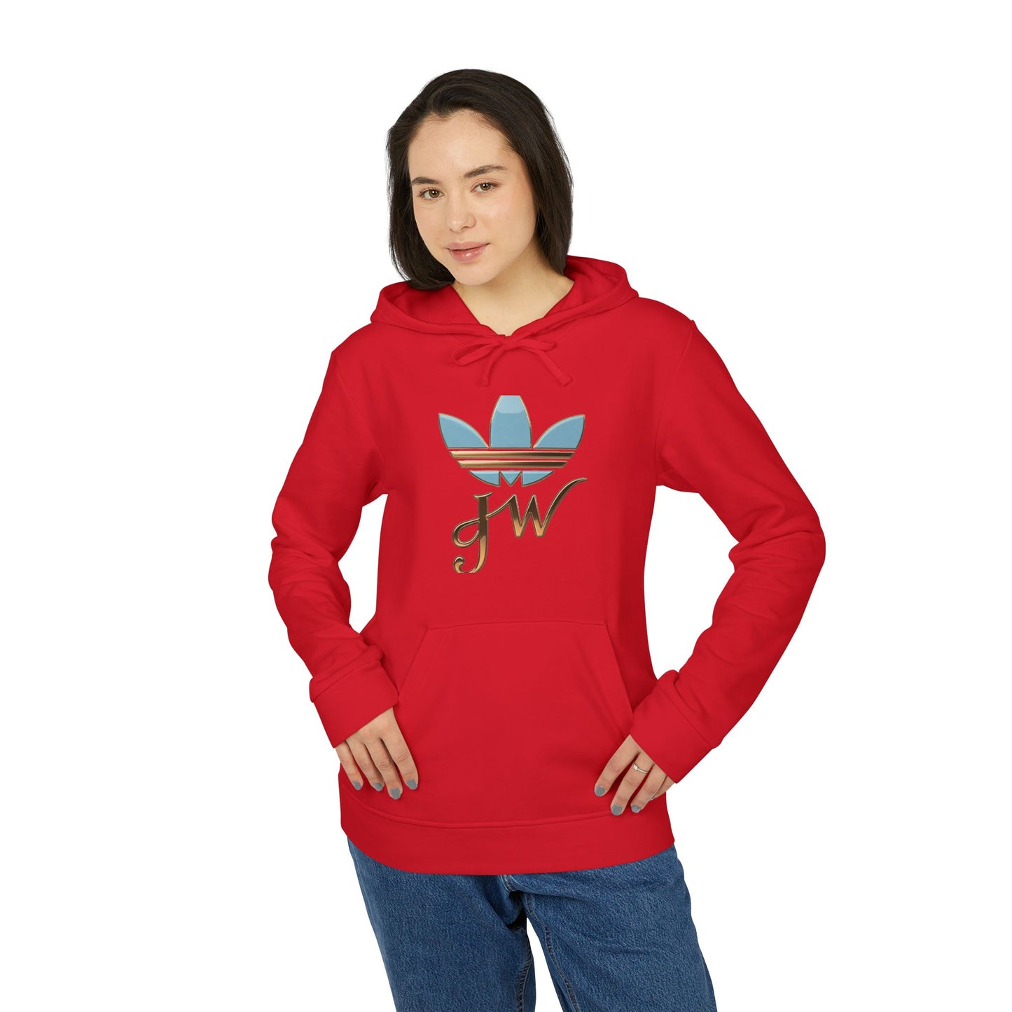 Retro Adidas Unisex Fleece Hoodie with Stylish Graphics - JW Store