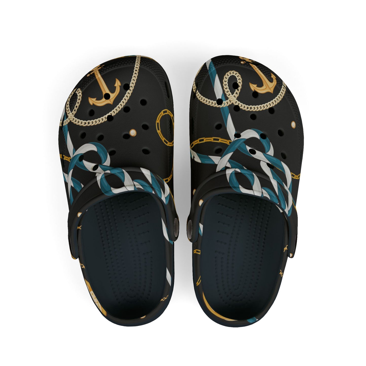 Nautical-Themed Kid's EVA Foam Clogs with Anchor Design