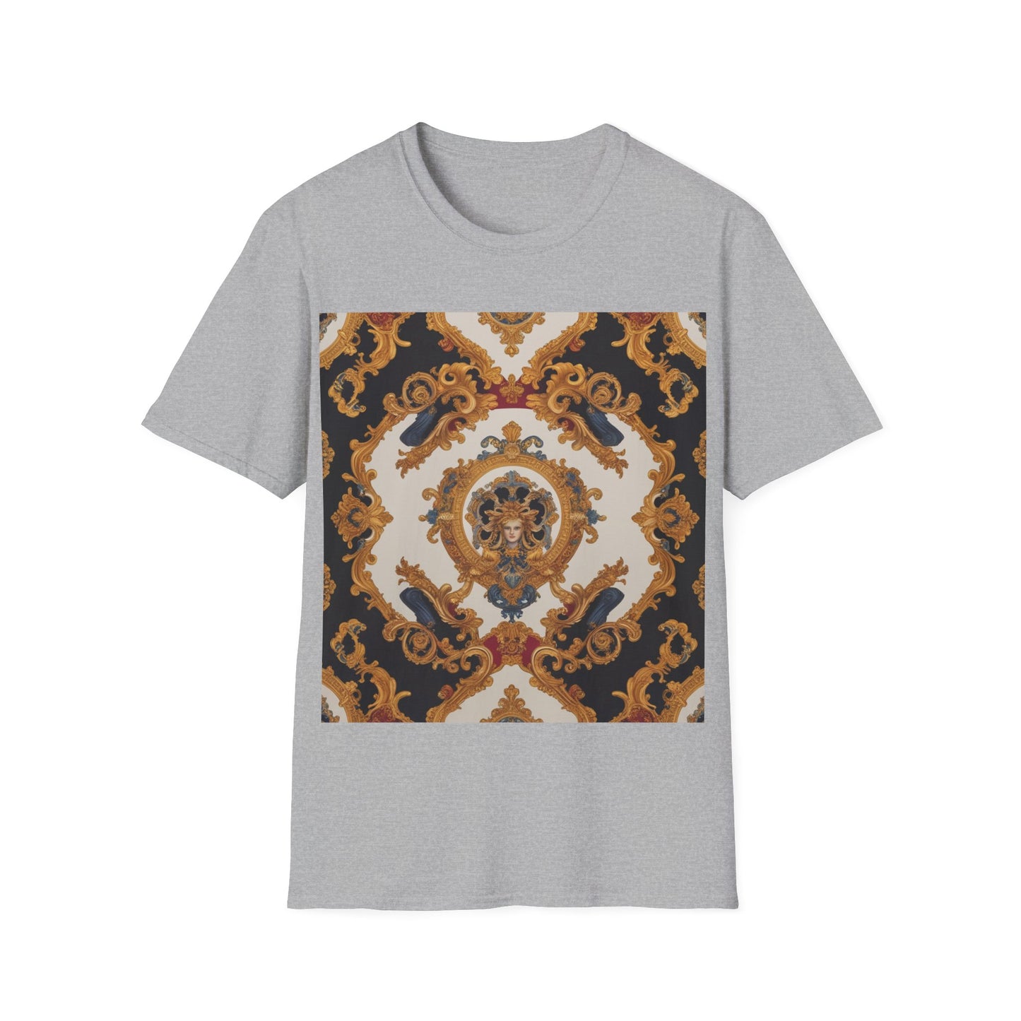 Elegant Vintage Print Unisex Softstyle T-Shirt - JW Store