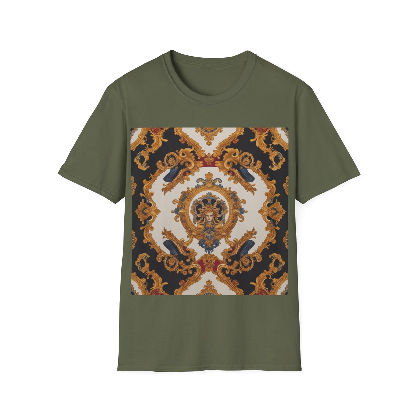 Elegant Vintage Print Unisex Softstyle T-Shirt - JW Store