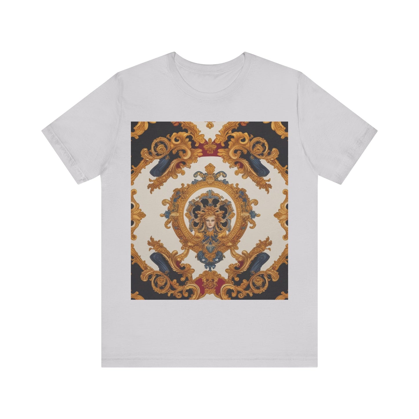 Elegant Baroque Style Graphic Tee - Unisex Short Sleeve T-Shirt - JW Store