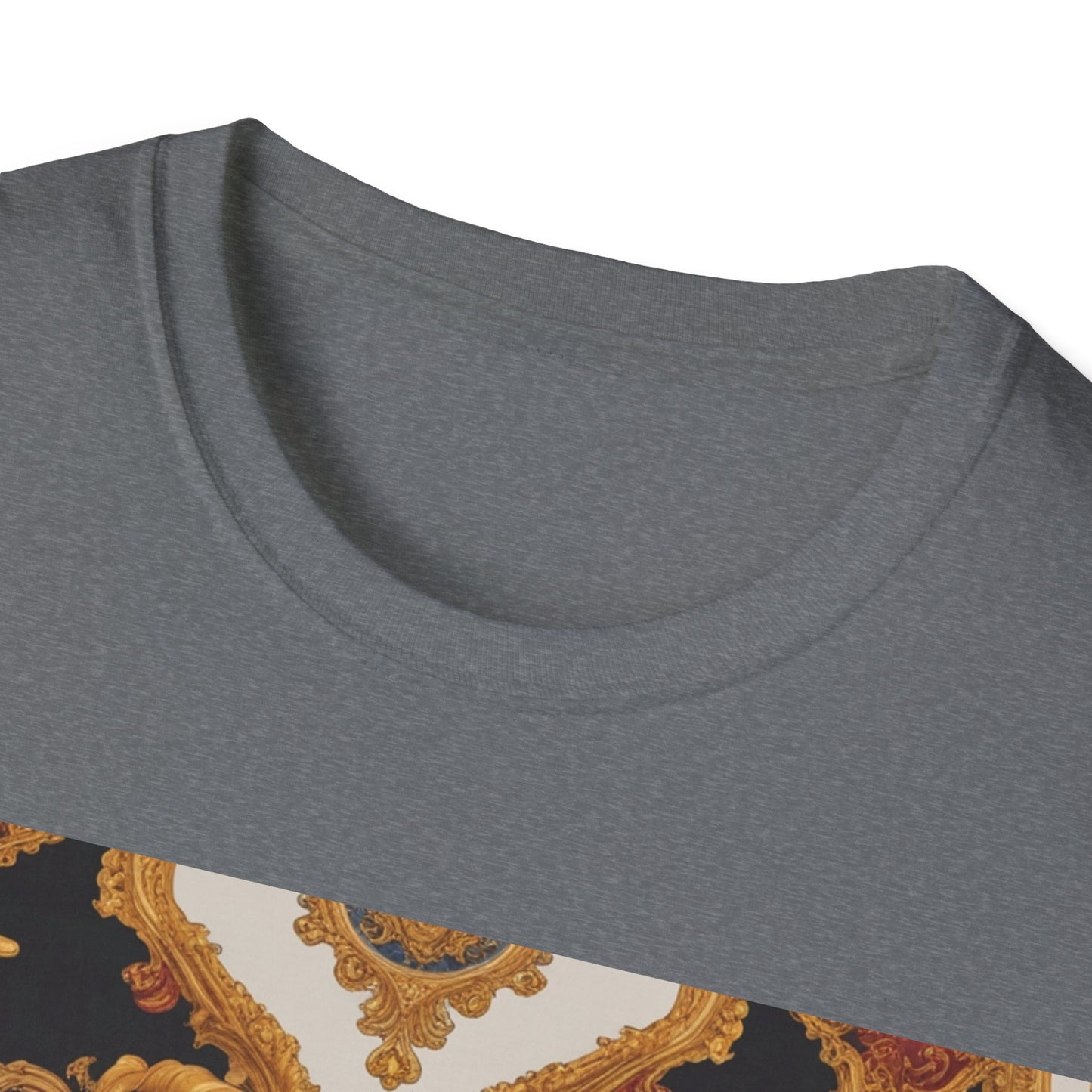 Elegant Vintage Print Unisex Softstyle T-Shirt - JW Store