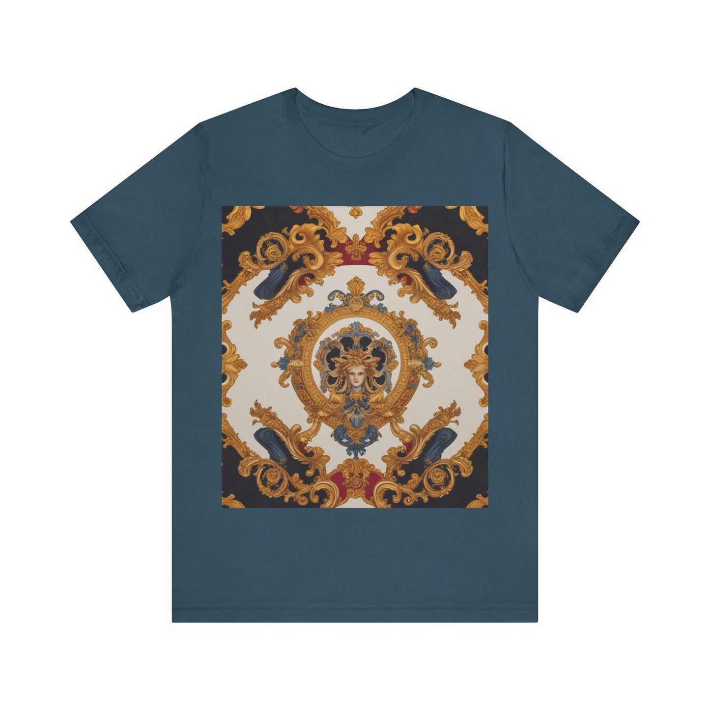 Elegant Baroque Style Graphic Tee - Unisex Short Sleeve T-Shirt - JW Store