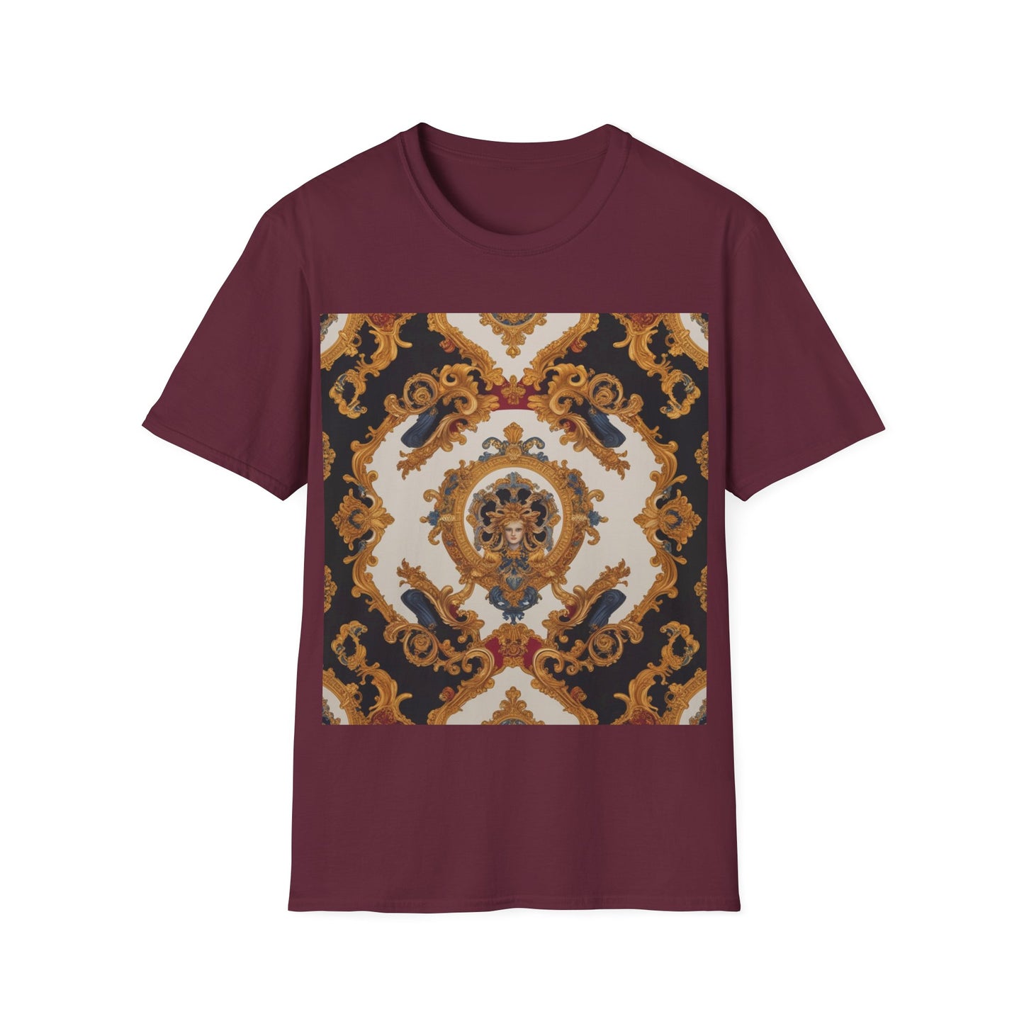 Elegant Vintage Print Unisex Softstyle T-Shirt - JW Store