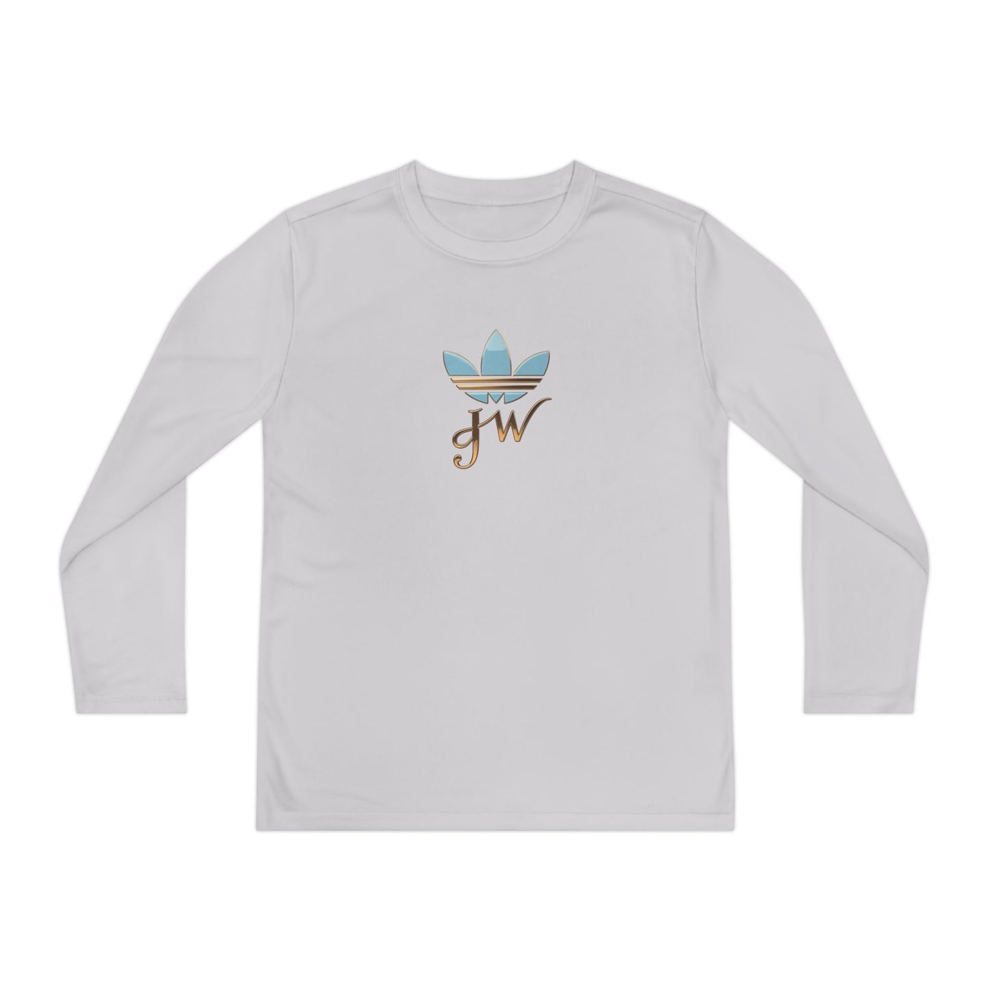 Youth Long Sleeve Active Tee - Lightweight Competitor Shirt with Stylish Logo - JW Store
