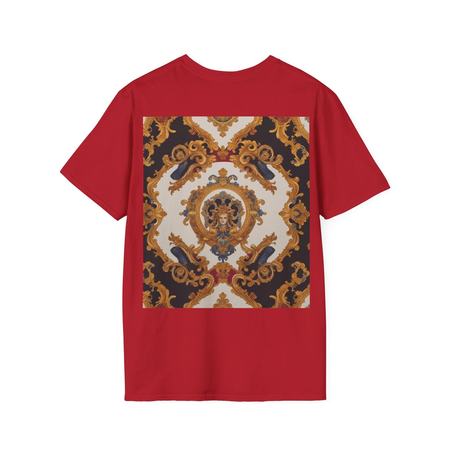 Elegant Vintage Print Unisex Softstyle T-Shirt - JW Store