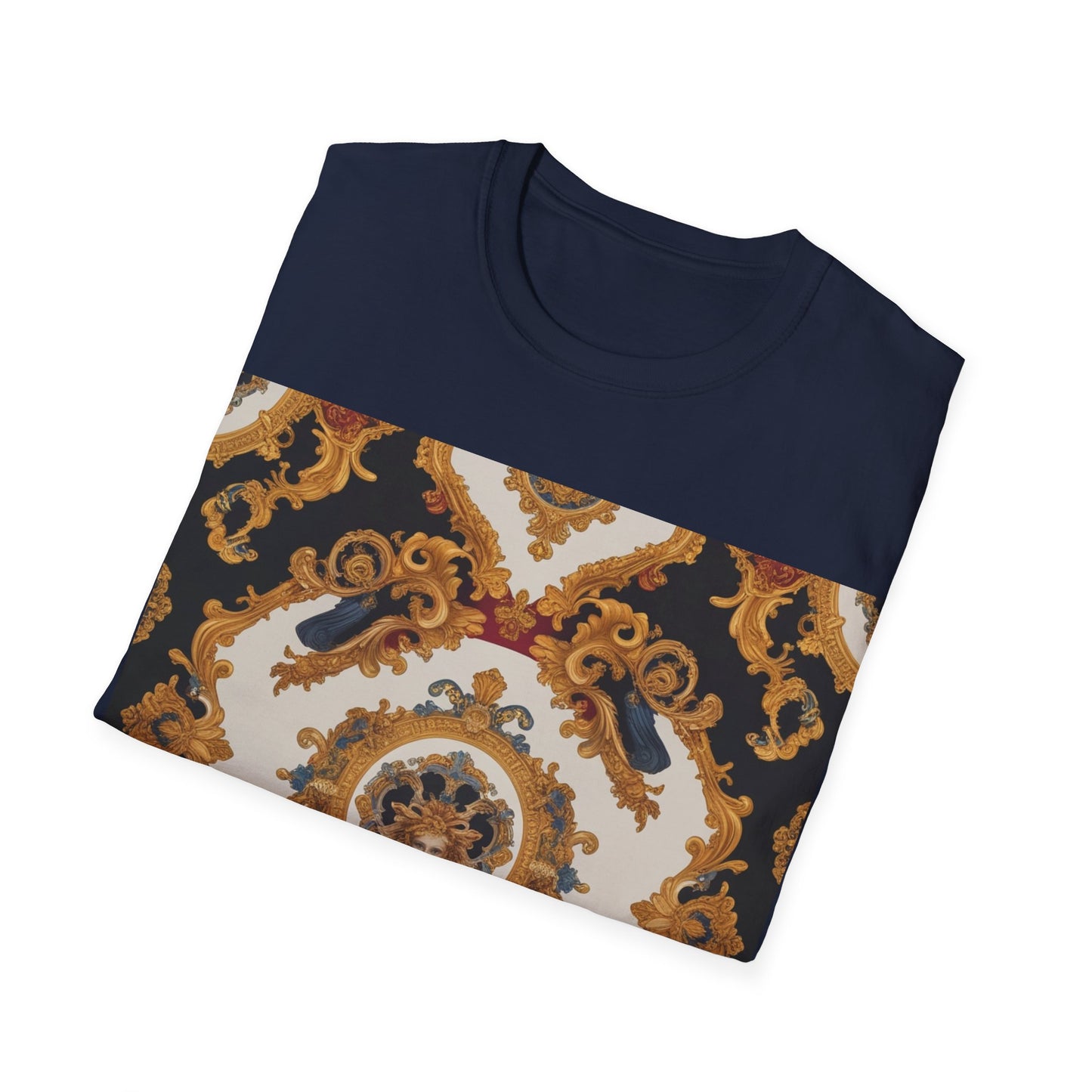 Elegant Vintage Print Unisex Softstyle T-Shirt - JW Store