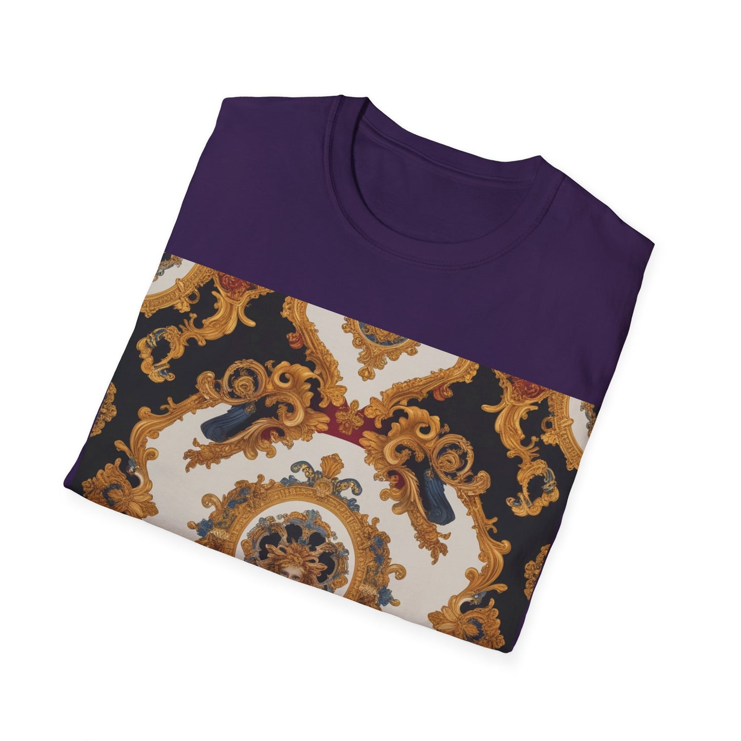 Elegant Vintage Print Unisex Softstyle T-Shirt - JW Store