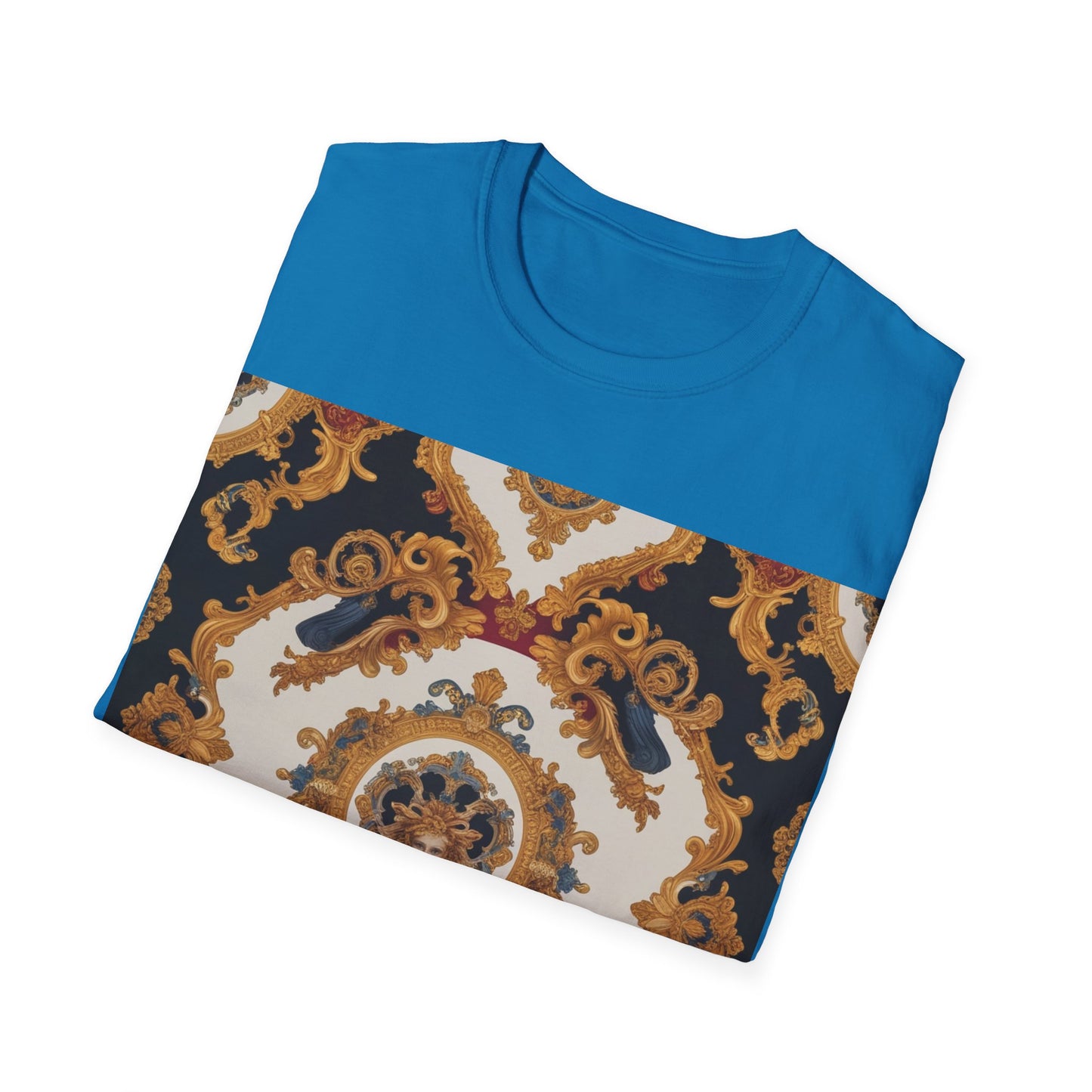 Elegant Vintage Print Unisex Softstyle T-Shirt - JW Store