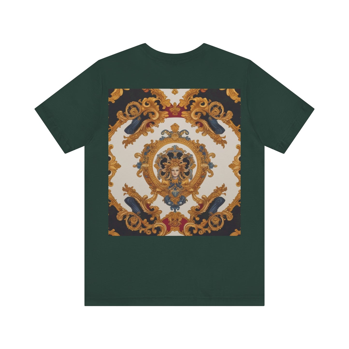 Elegant Baroque Style Graphic Tee - Unisex Short Sleeve T-Shirt - JW Store