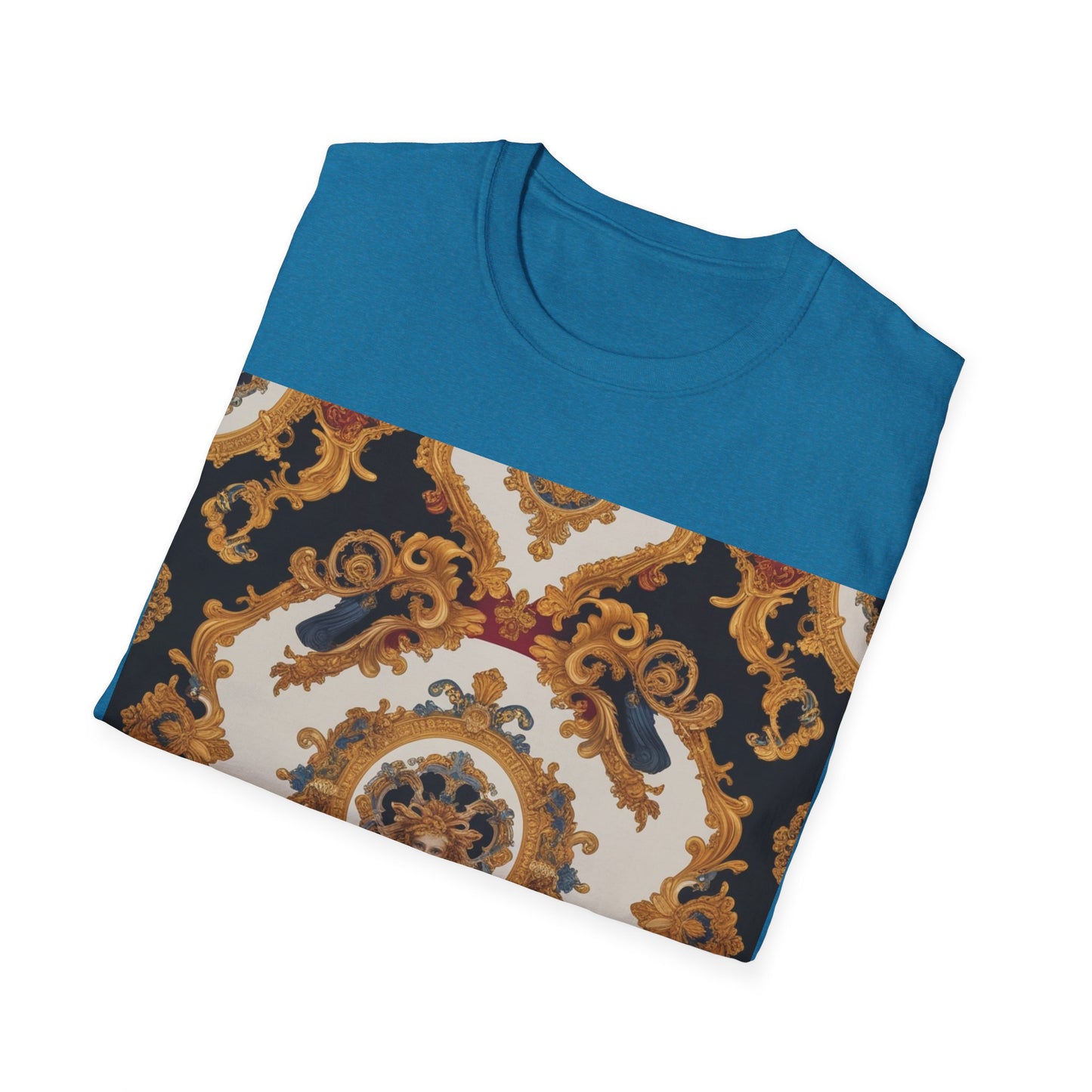 Elegant Vintage Print Unisex Softstyle T-Shirt - JW Store