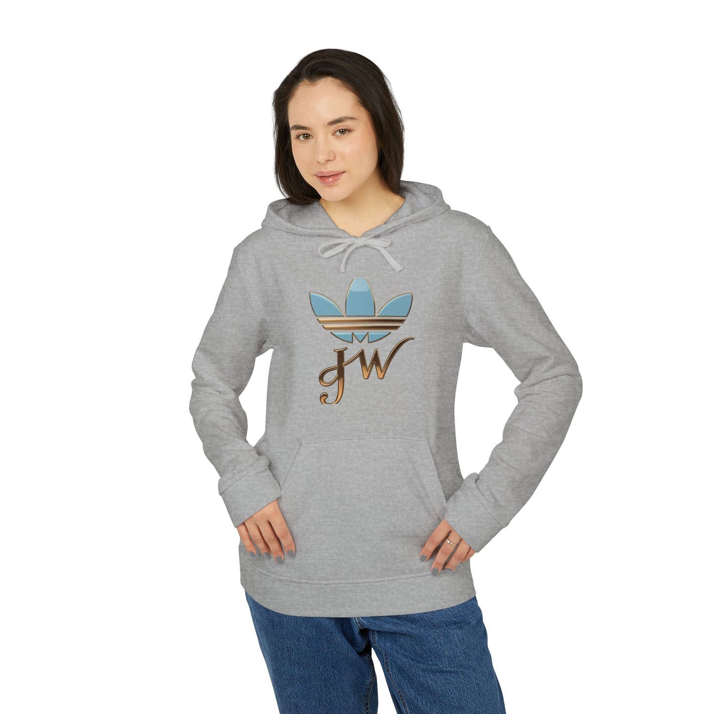 Retro Adidas Unisex Fleece Hoodie with Stylish Graphics - JW Store