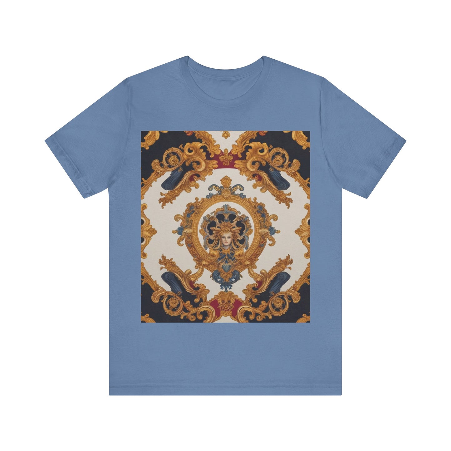 Elegant Baroque Style Graphic Tee - Unisex Short Sleeve T-Shirt - JW Store