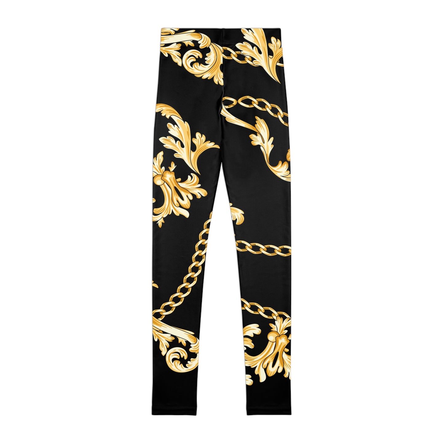 Chic Youth Leggings with Gold Chain Design - JW Store