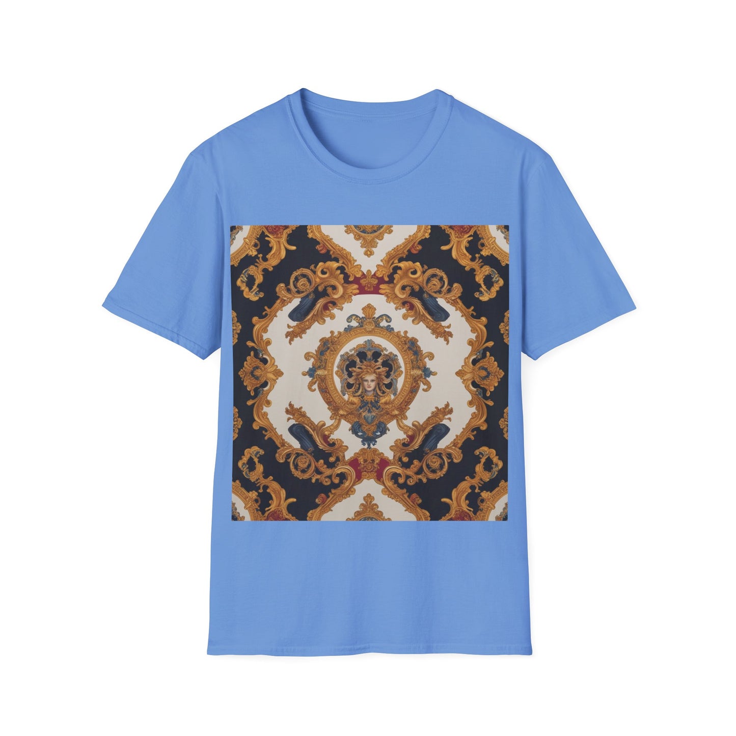 Elegant Vintage Print Unisex Softstyle T-Shirt - JW Store