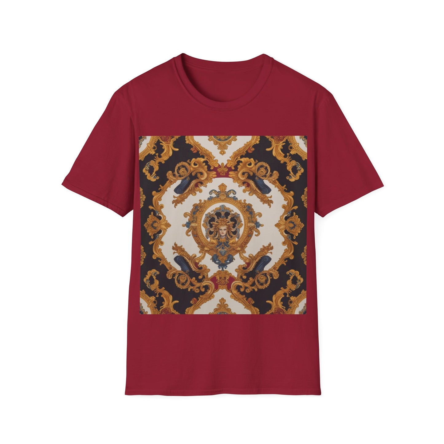 Elegant Vintage Print Unisex Softstyle T-Shirt - JW Store