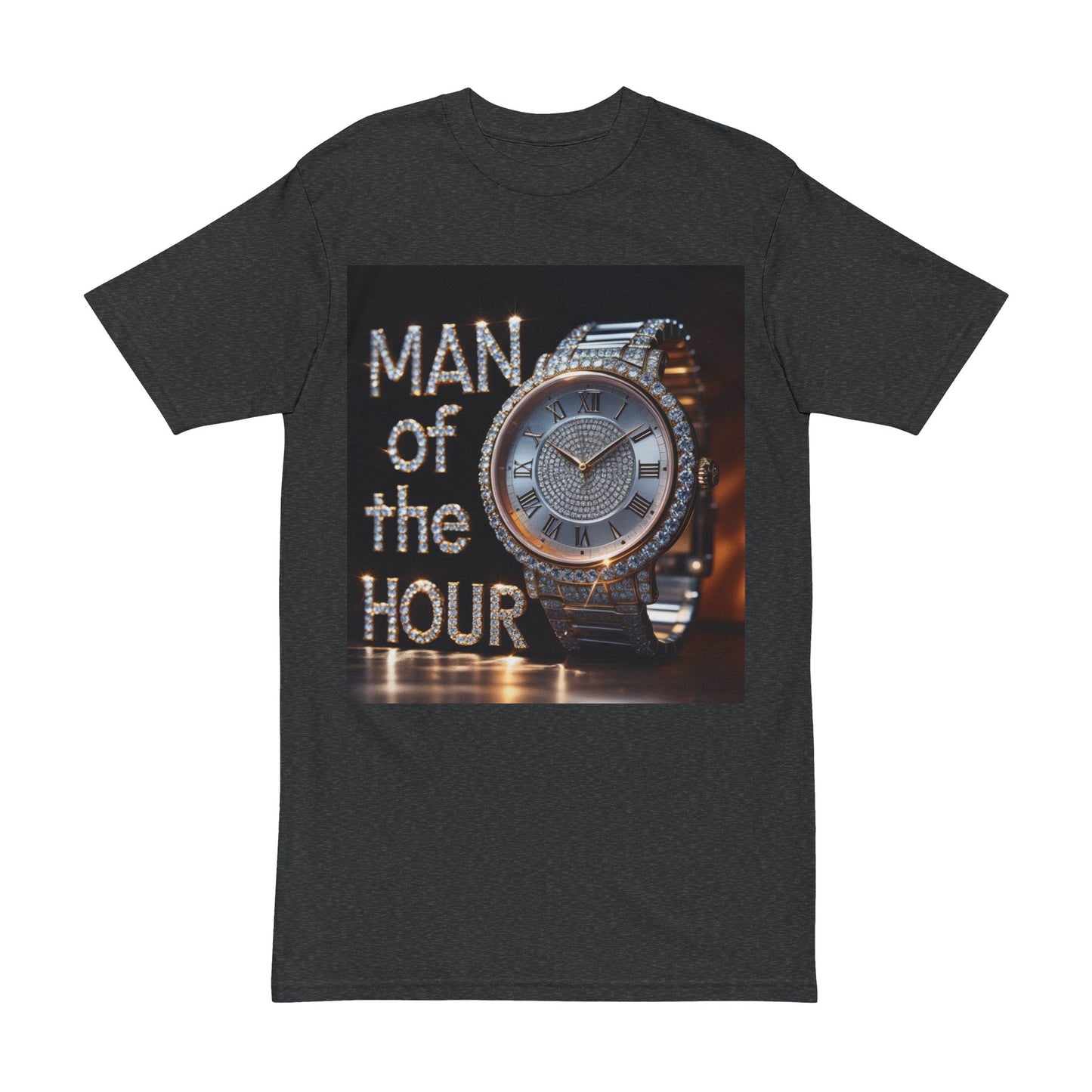 Men's Heavyweight Tee - 'Man of the Hour' Graphic Shirt