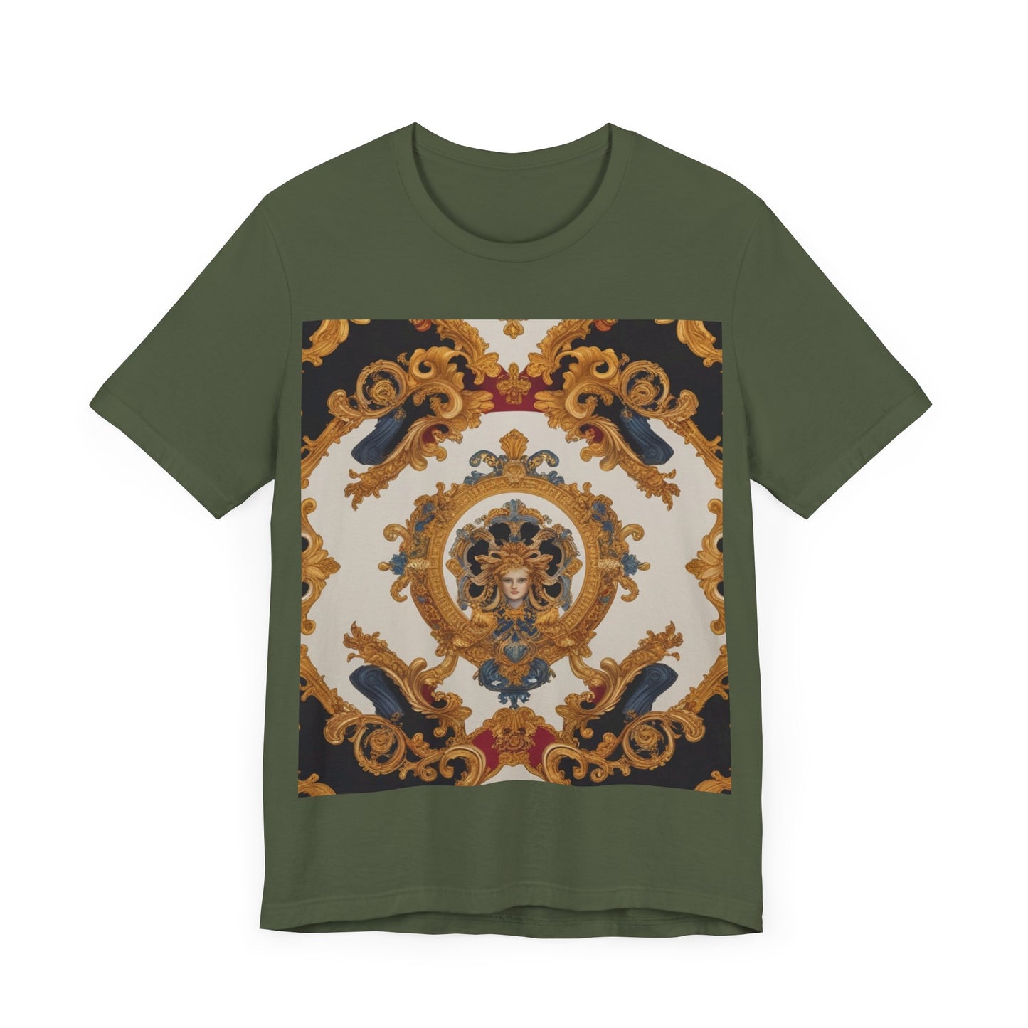 Elegant Baroque Style Graphic Tee - Unisex Short Sleeve T-Shirt - JW Store
