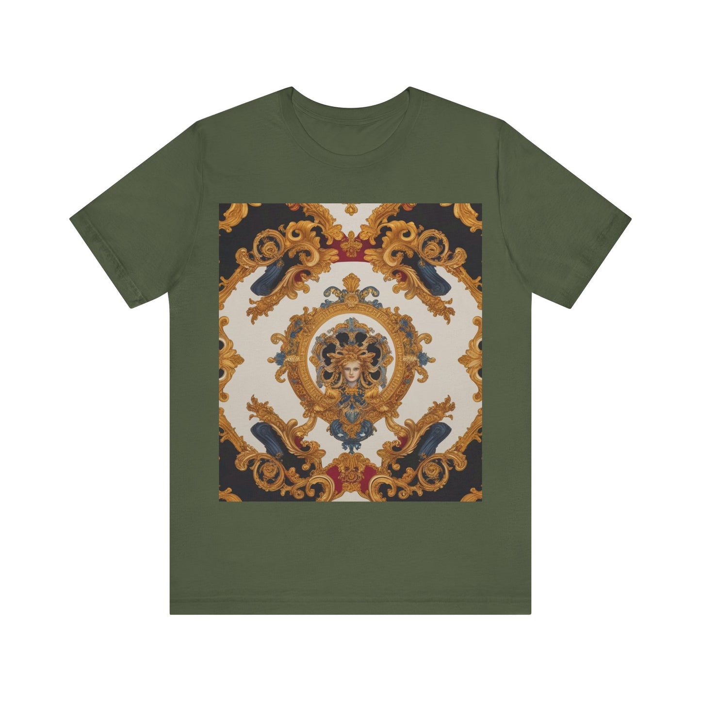 Elegant Baroque Style Graphic Tee - Unisex Short Sleeve T-Shirt - JW Store