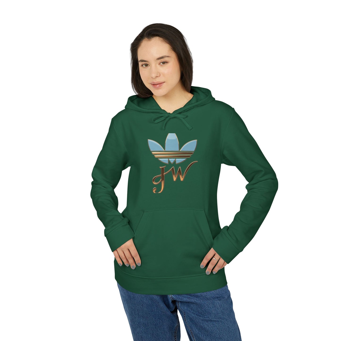 Retro Adidas Unisex Fleece Hoodie with Stylish Graphics - JW Store