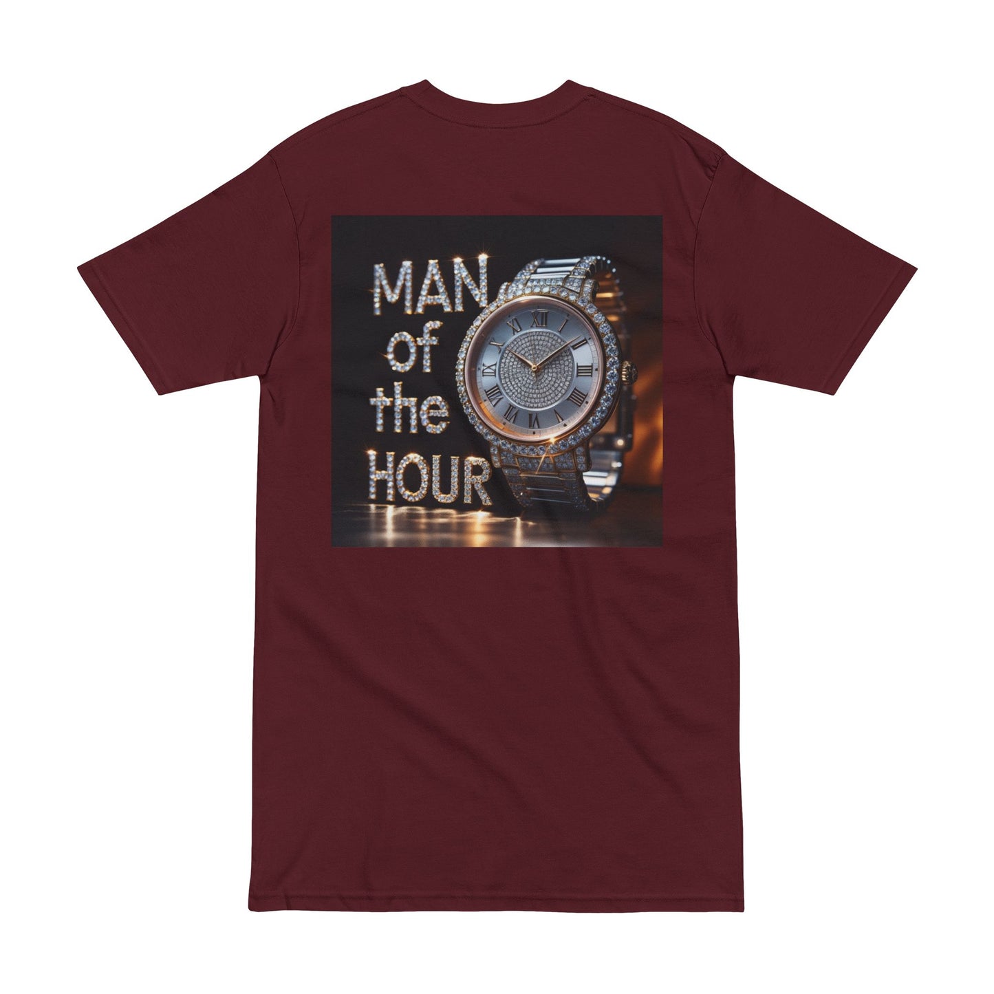 Men's Heavyweight Tee - 'Man of the Hour' Graphic Shirt