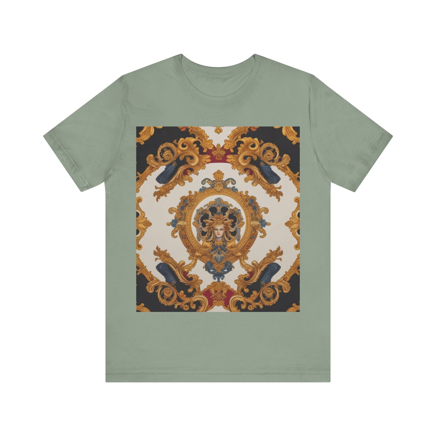 Elegant Baroque Style Graphic Tee - Unisex Short Sleeve T-Shirt - JW Store