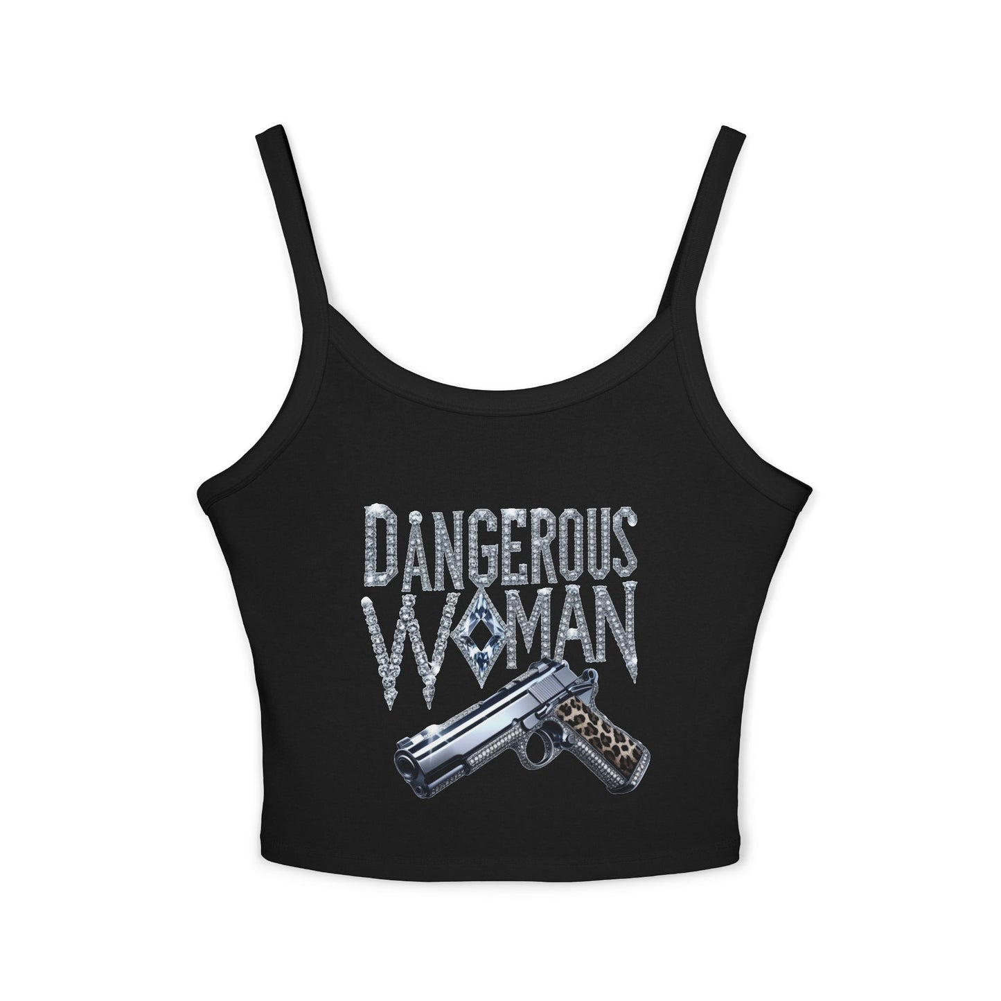 Dangerous Woman Graphic Spaghetti Strap Tank Top - JW Store