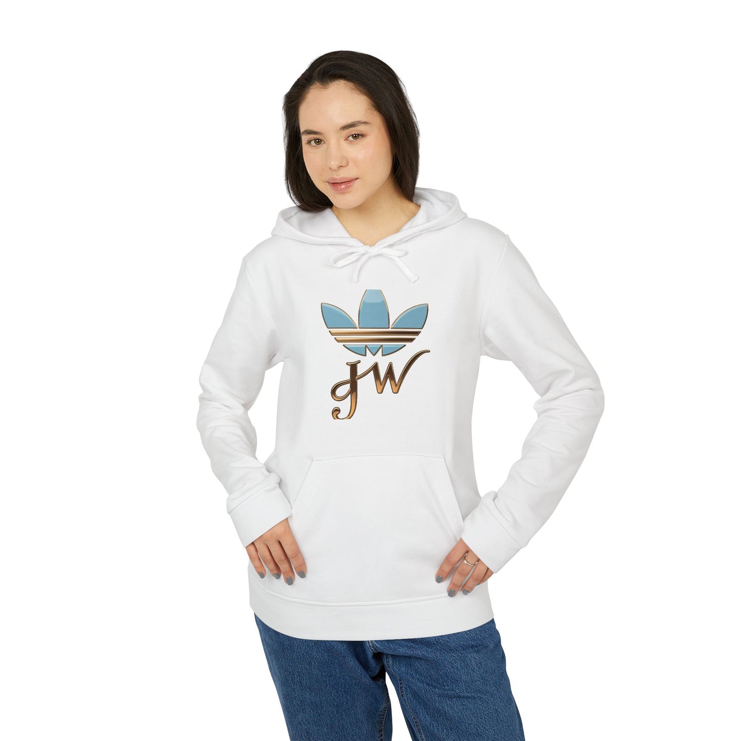 Retro Adidas Unisex Fleece Hoodie with Stylish Graphics - JW Store