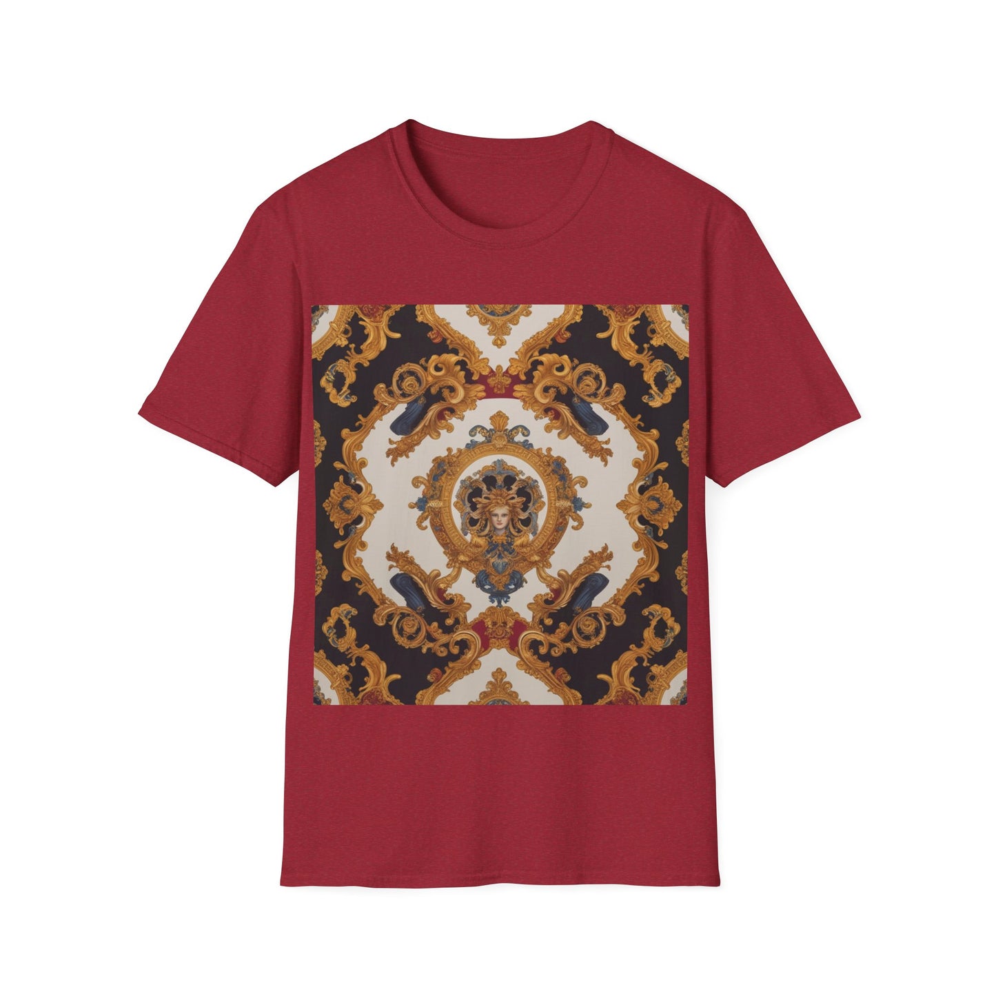 Elegant Vintage Print Unisex Softstyle T-Shirt - JW Store
