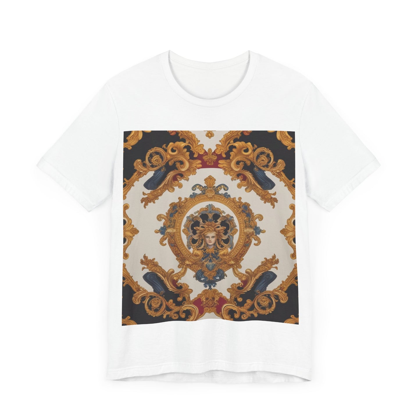 Elegant Baroque Style Graphic Tee - Unisex Short Sleeve T-Shirt - JW Store